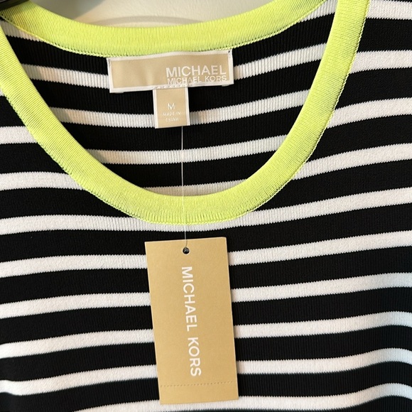 NWT Michael Kors Striped Tank Dress - Size Medium - Picture 2 of 4
